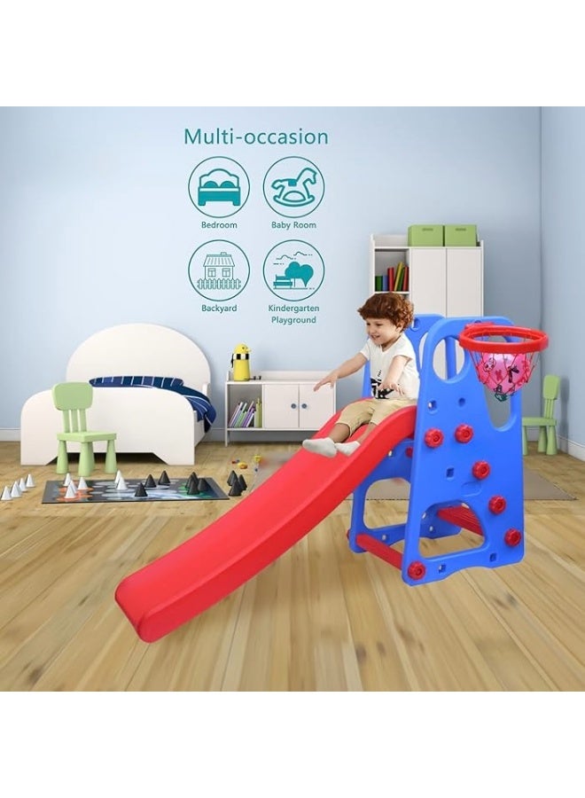 AL BADER Garden Slide for Kids, Playground for Indoor Or Outdoor, Slide For Children, Playset for Outdoor Backyard,  Kids Slide With Basketball, kids Play For Children - Image 4